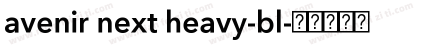 avenir next heavy-bl字体转换